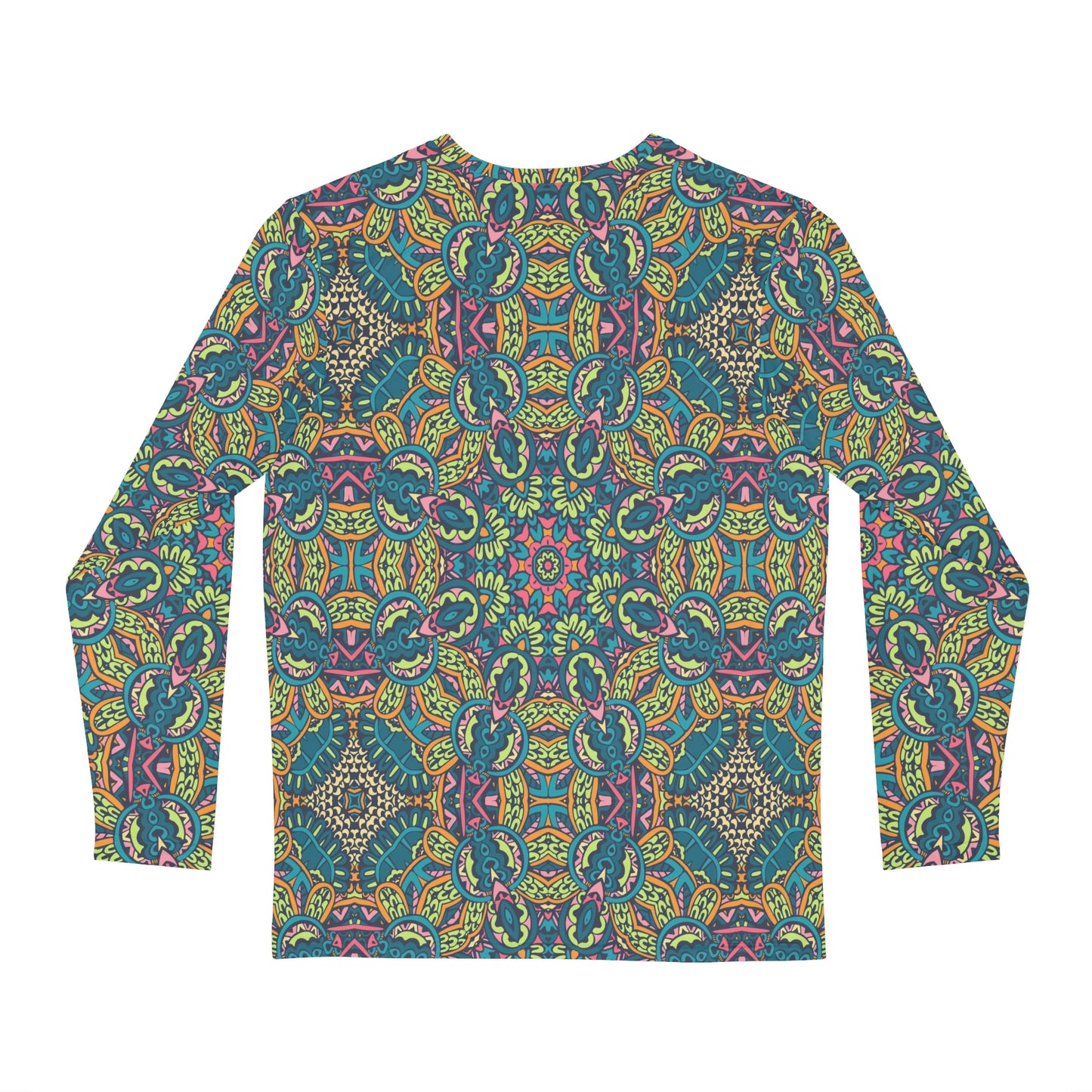 Mandala Green Men's Long Sleeve Shirt