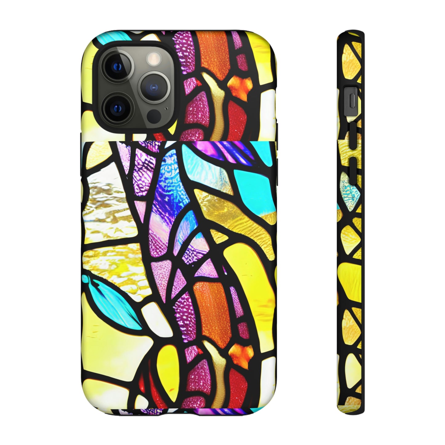 Mosaic Yellow Tough Cases