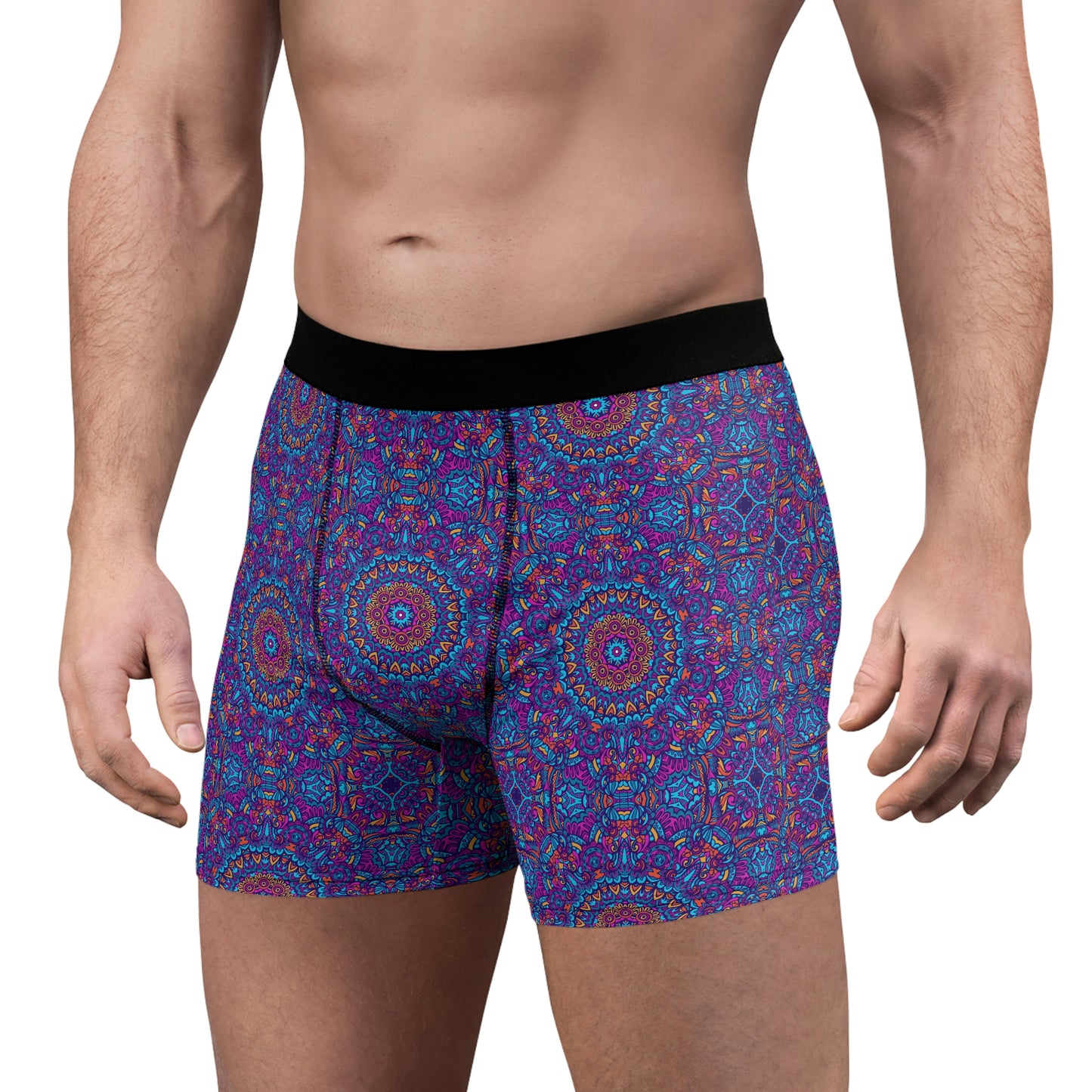 Blue Mandala Men's Boxer Briefs