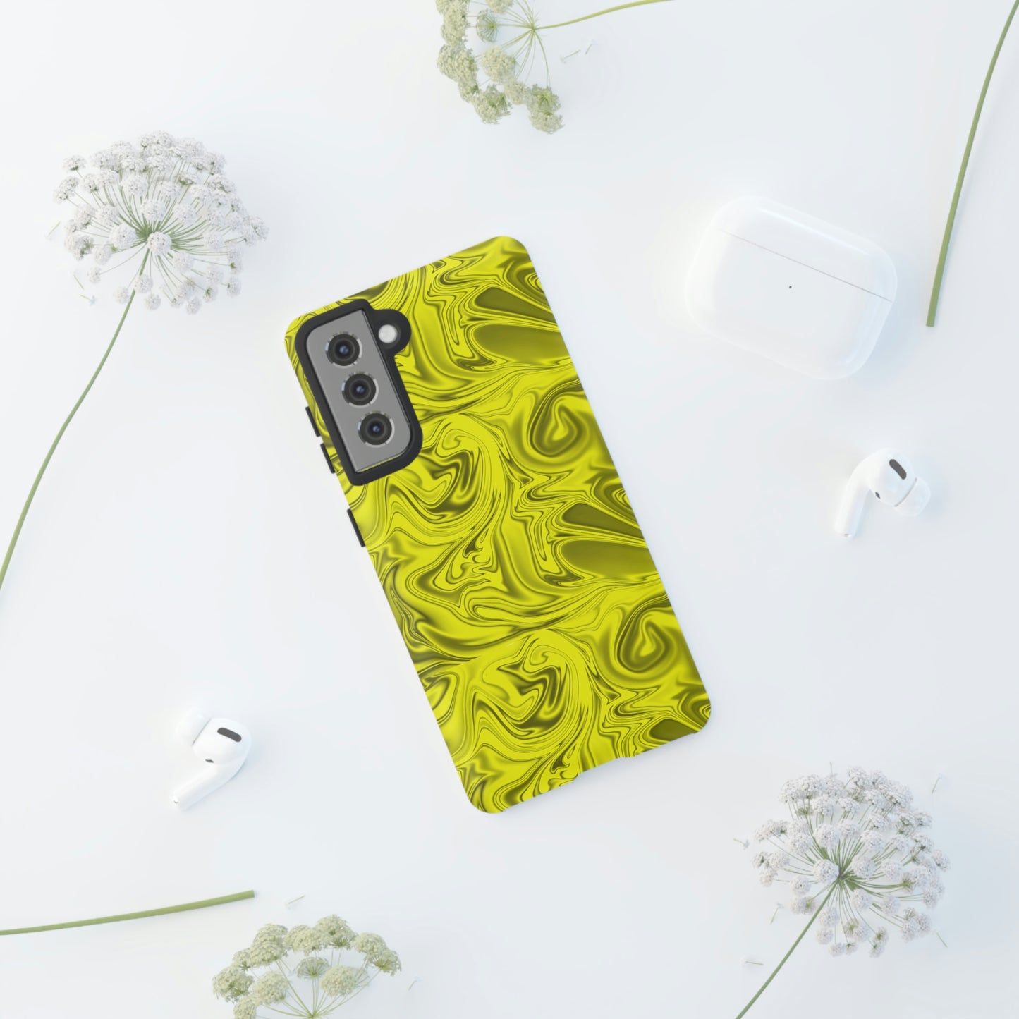 Marble Yellow Tough Cases