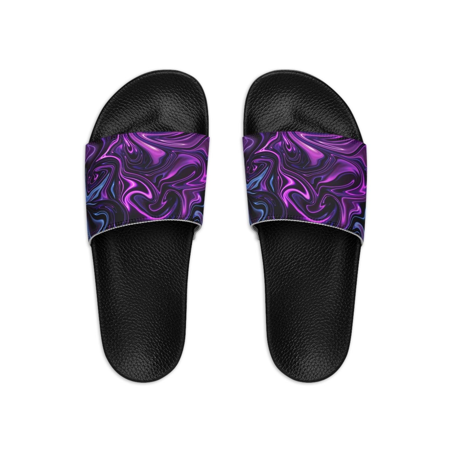 Marble Purple Women's Slide Sandals