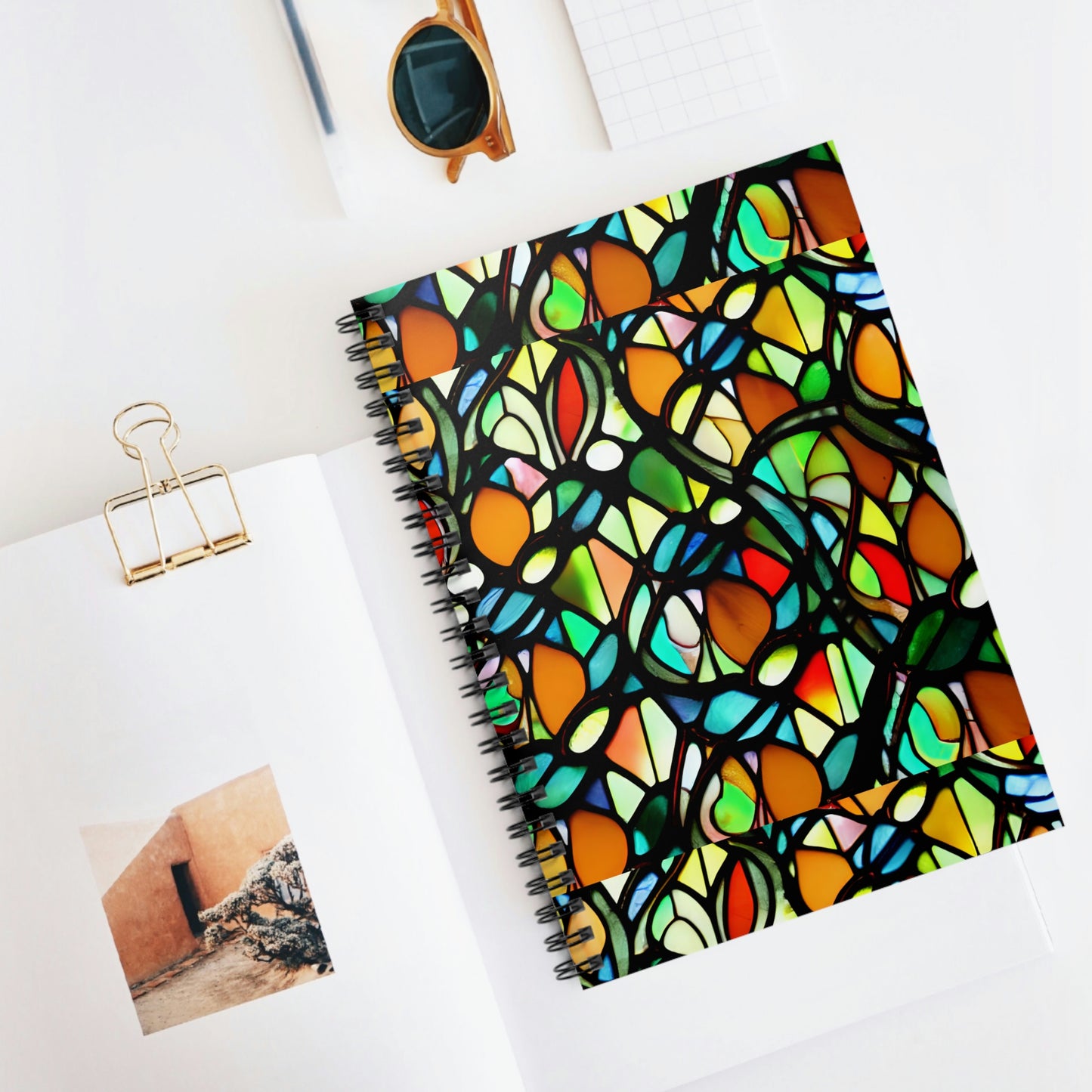 Mosaic Spiral Notebook - Ruled Line