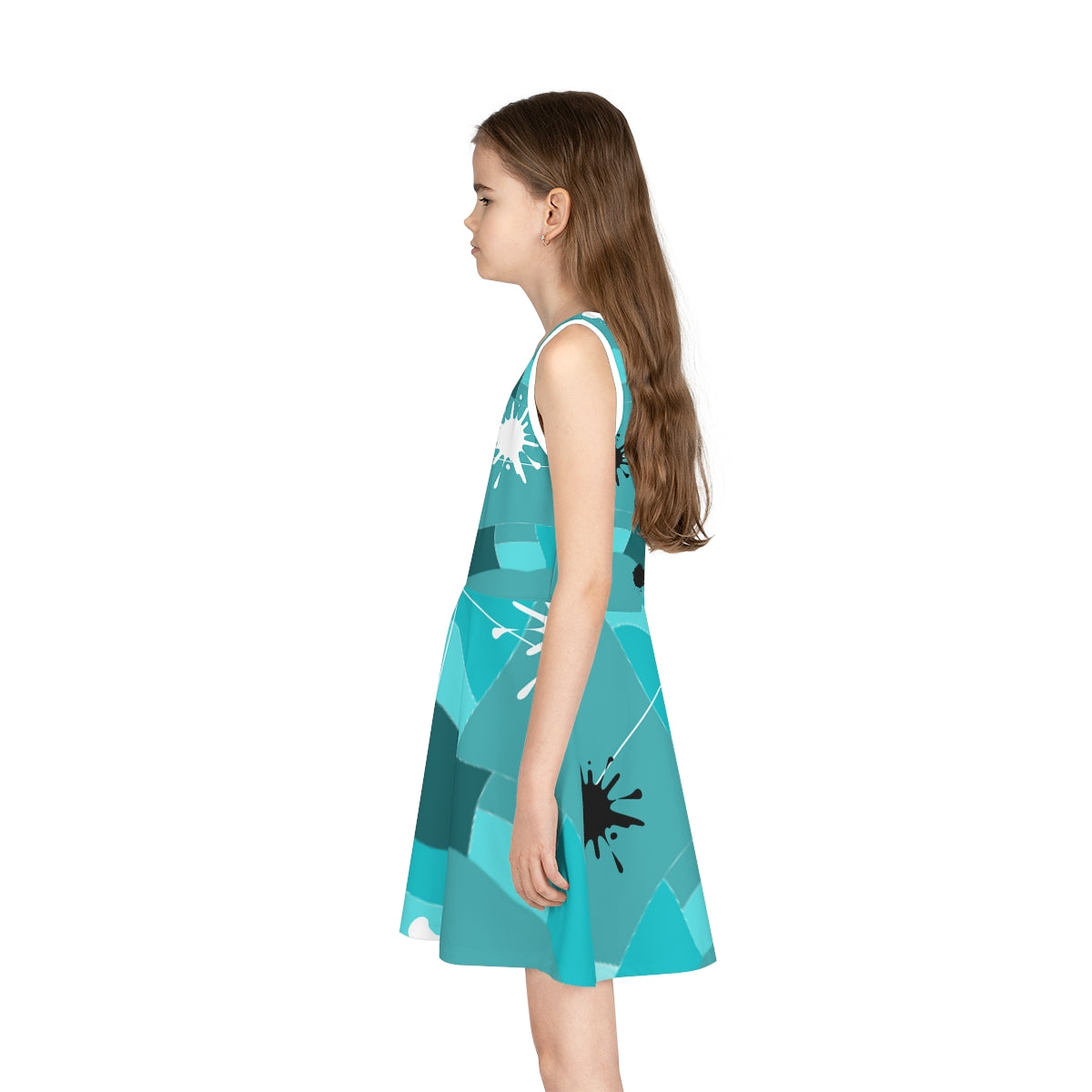 Blue Girls' Sleeveless Sundress