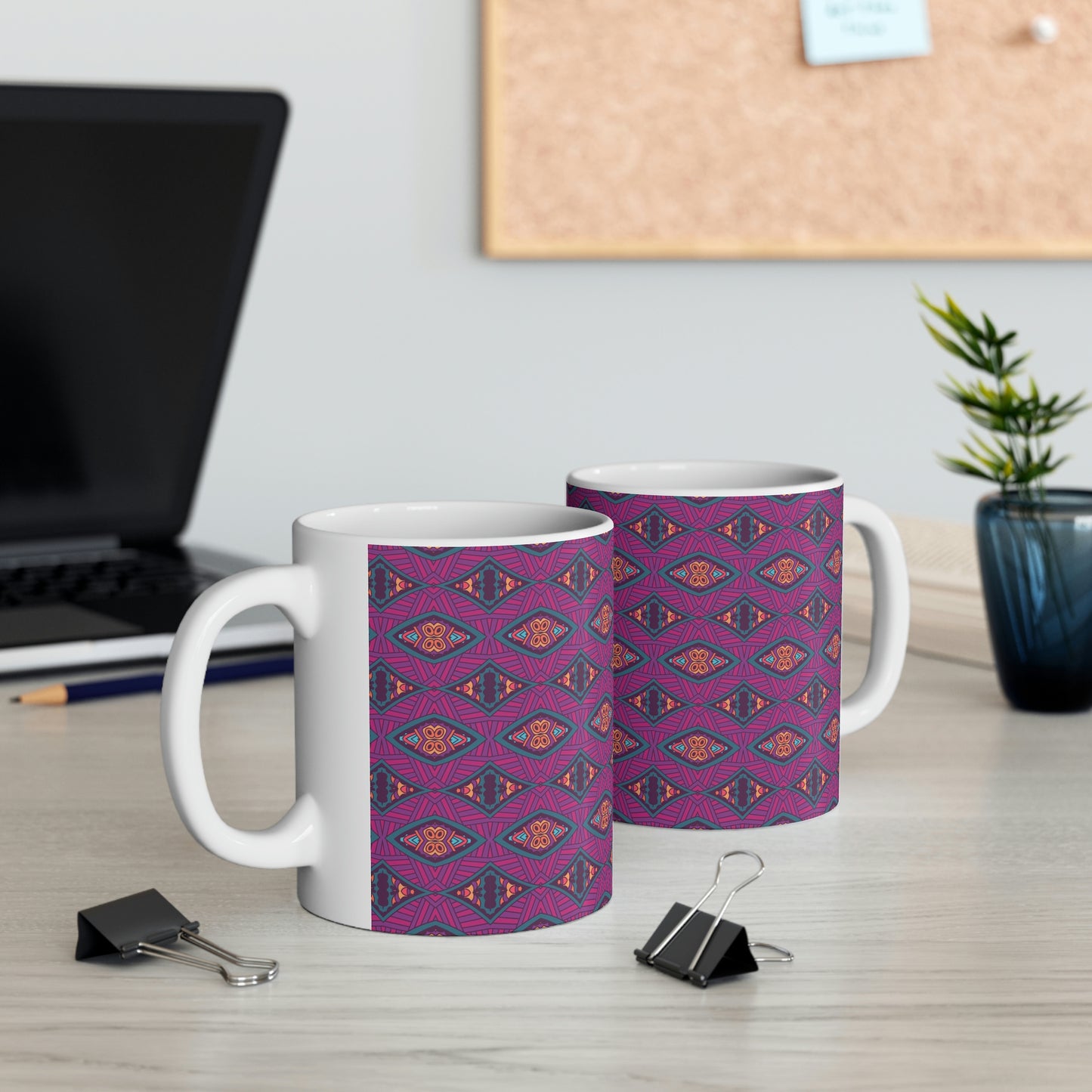 Purple Mandala Ceramic Mug 11oz