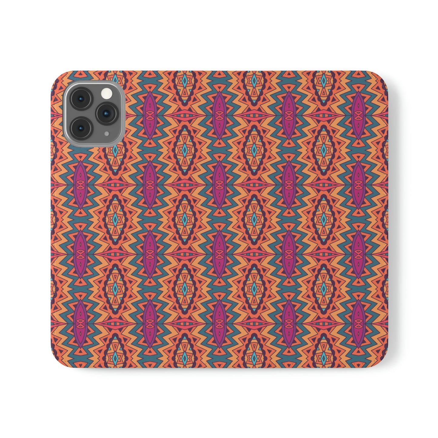 Orange Mandala Flip Cases