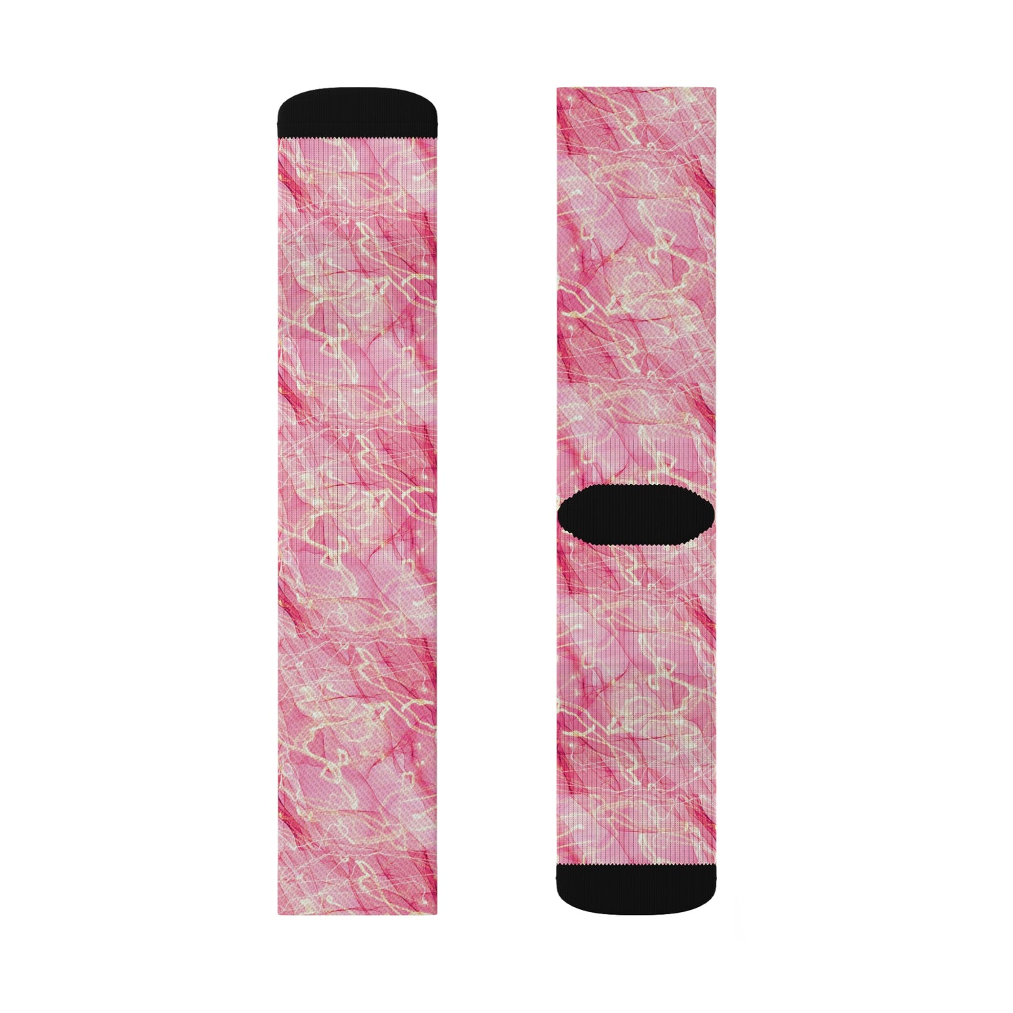 Pink Sublimation Socks