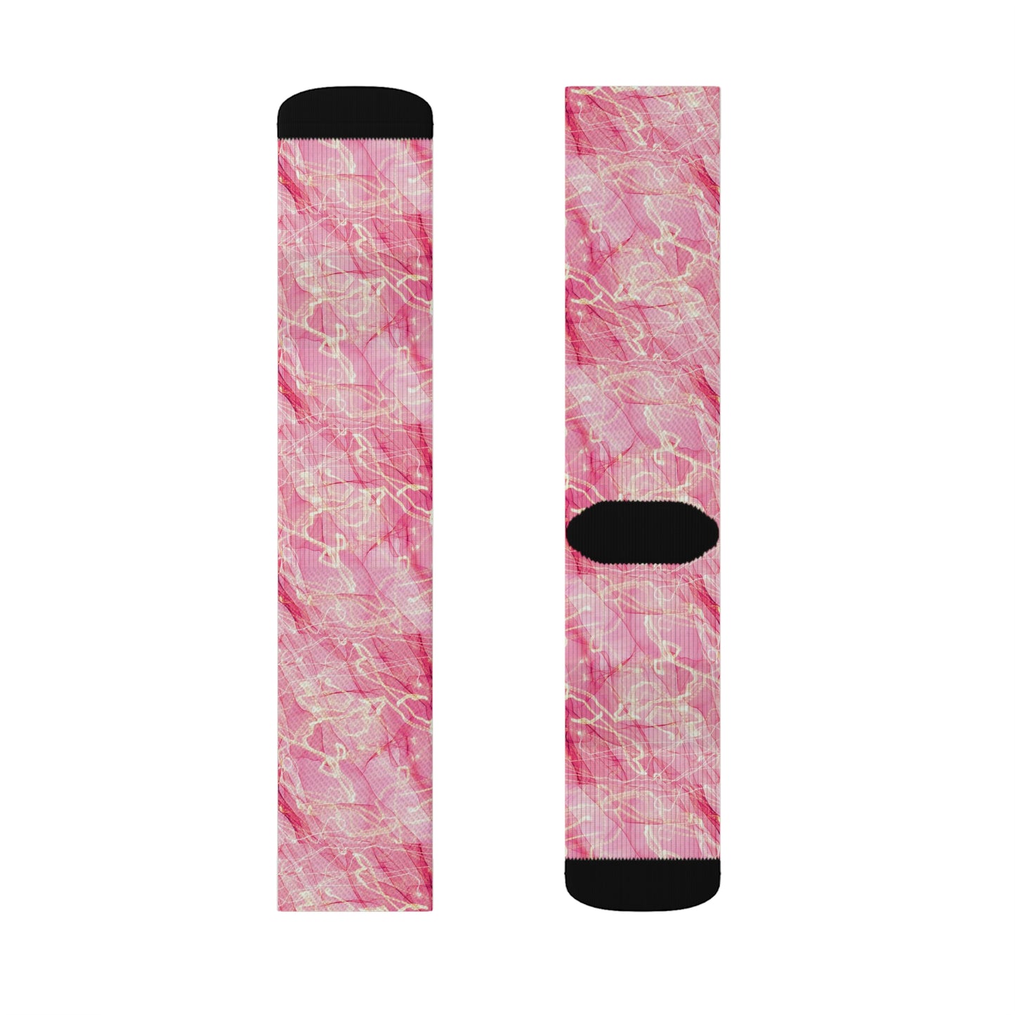 Pink Sublimation Socks