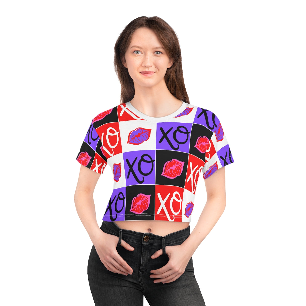 Hugs and Kisses Crop Tee