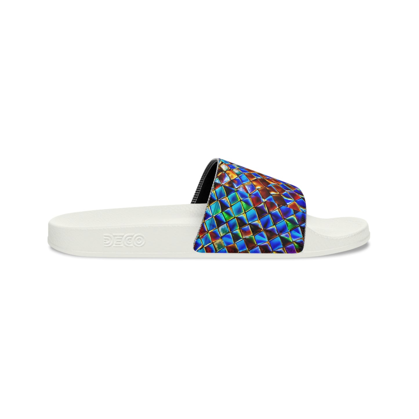 Mosaic Blue Women's Slide Sandals