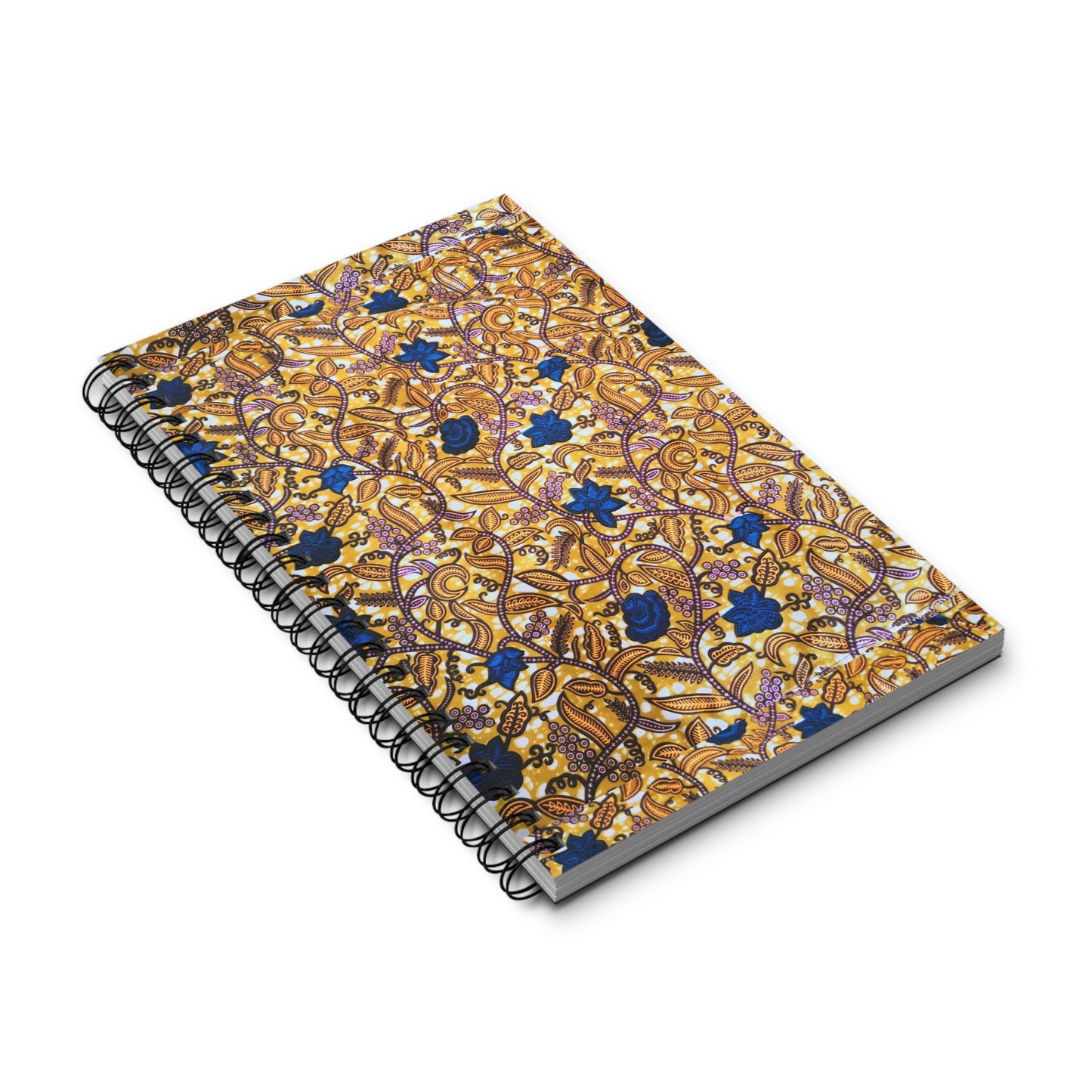 Yellow African Spiral Journal