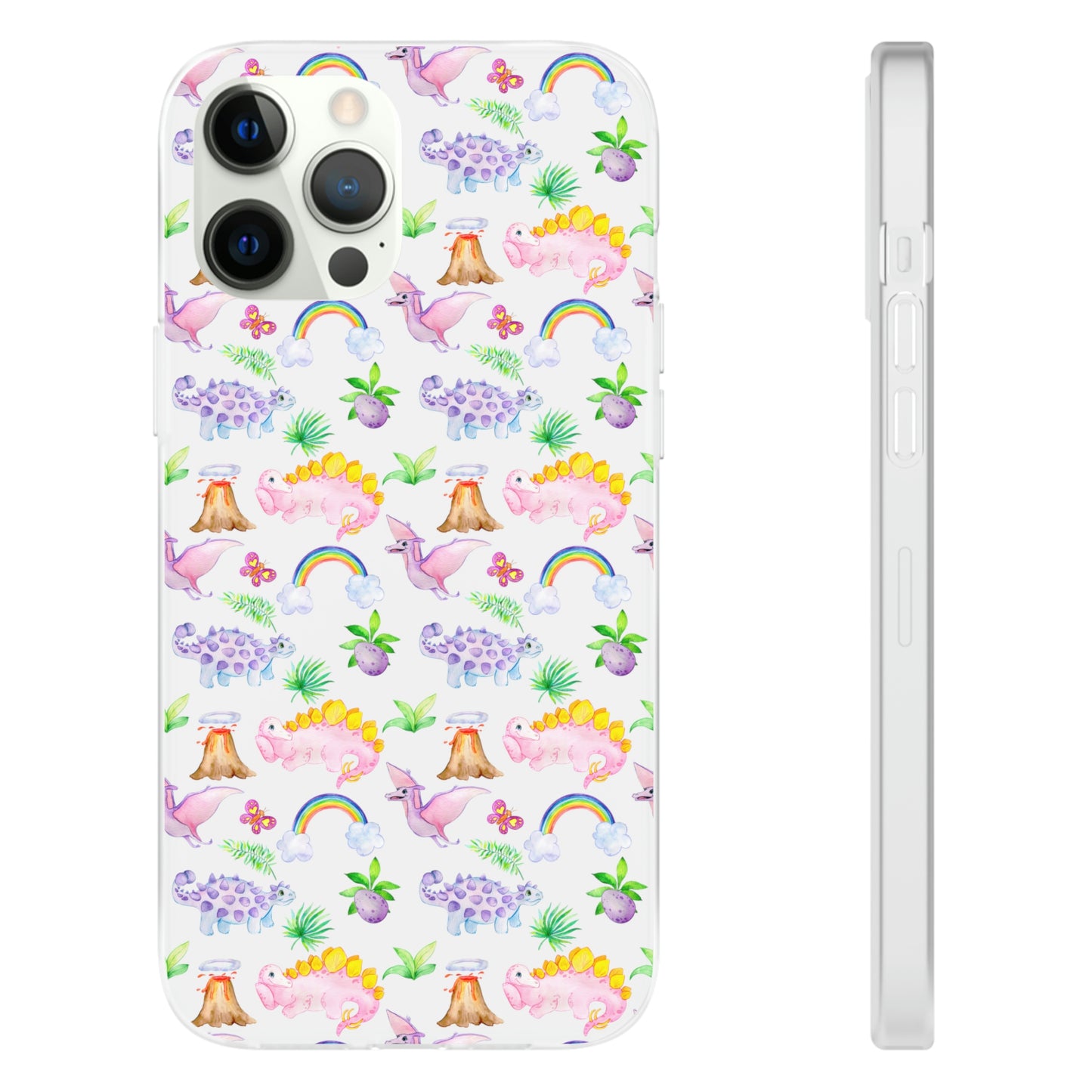 Pink Dinosaur Flexi Cases