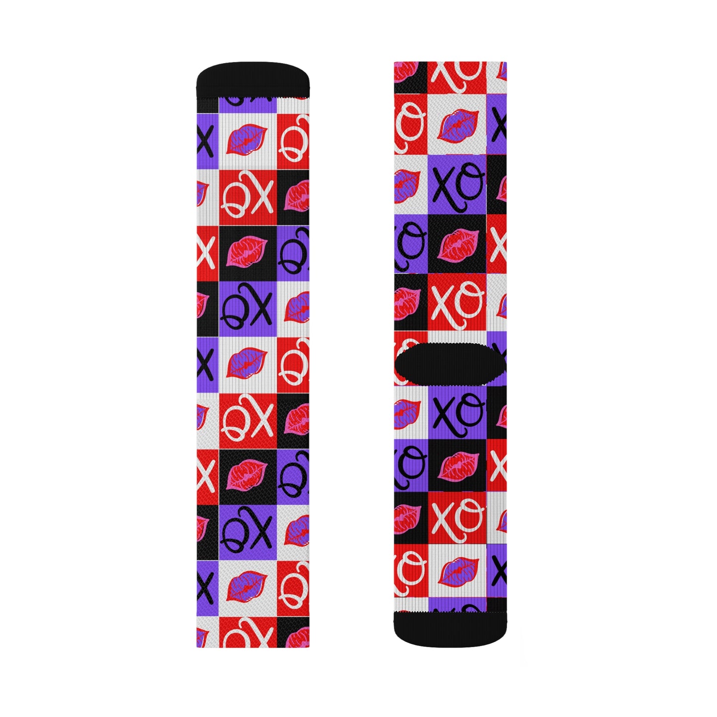 Hugs and Kisses Sublimation Socks