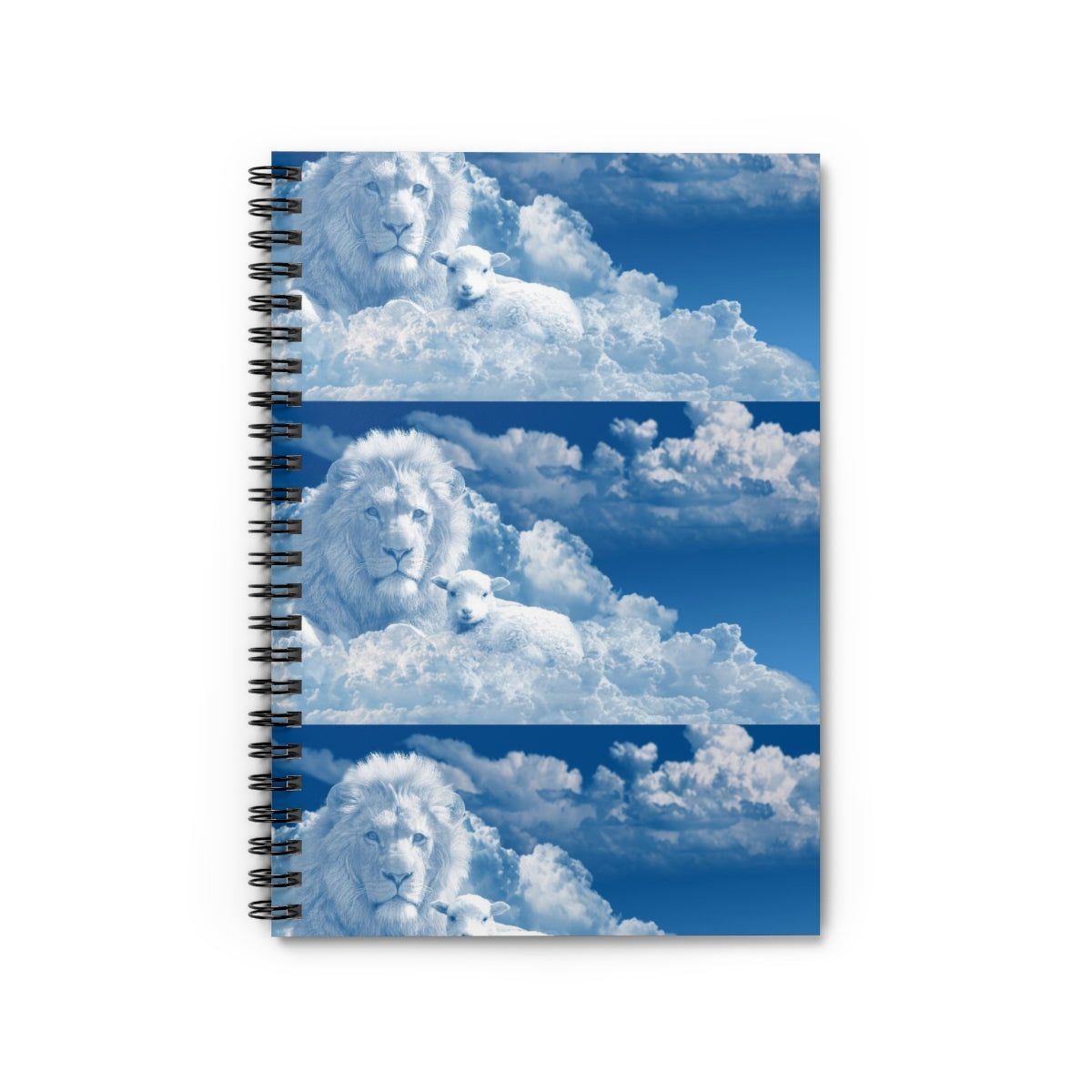 Lion Blue Spiral Notebook - Ruled Line