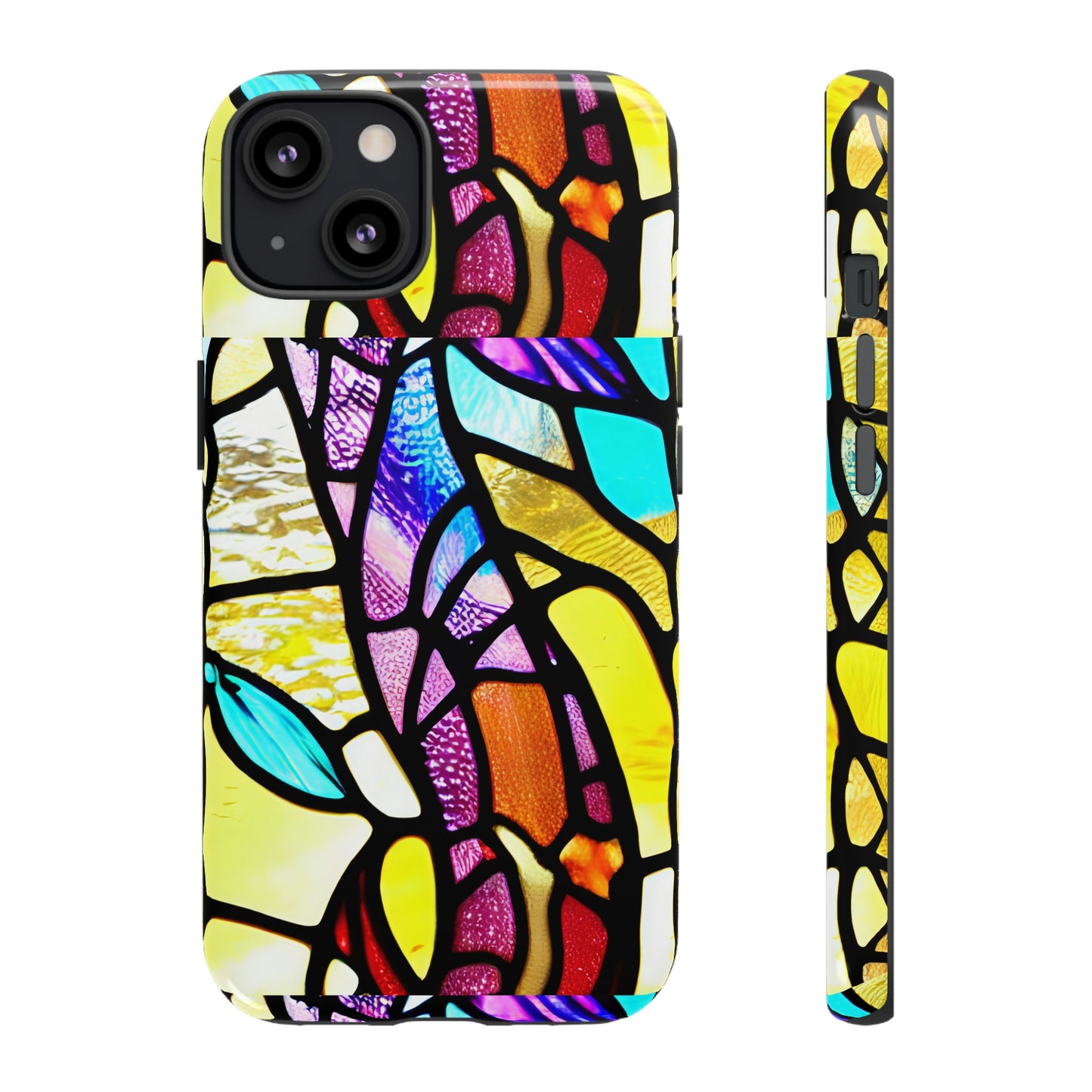 Mosaic Yellow Tough Cases