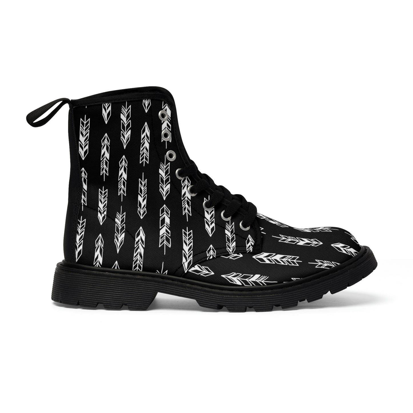 Black Men's Canvas Boots