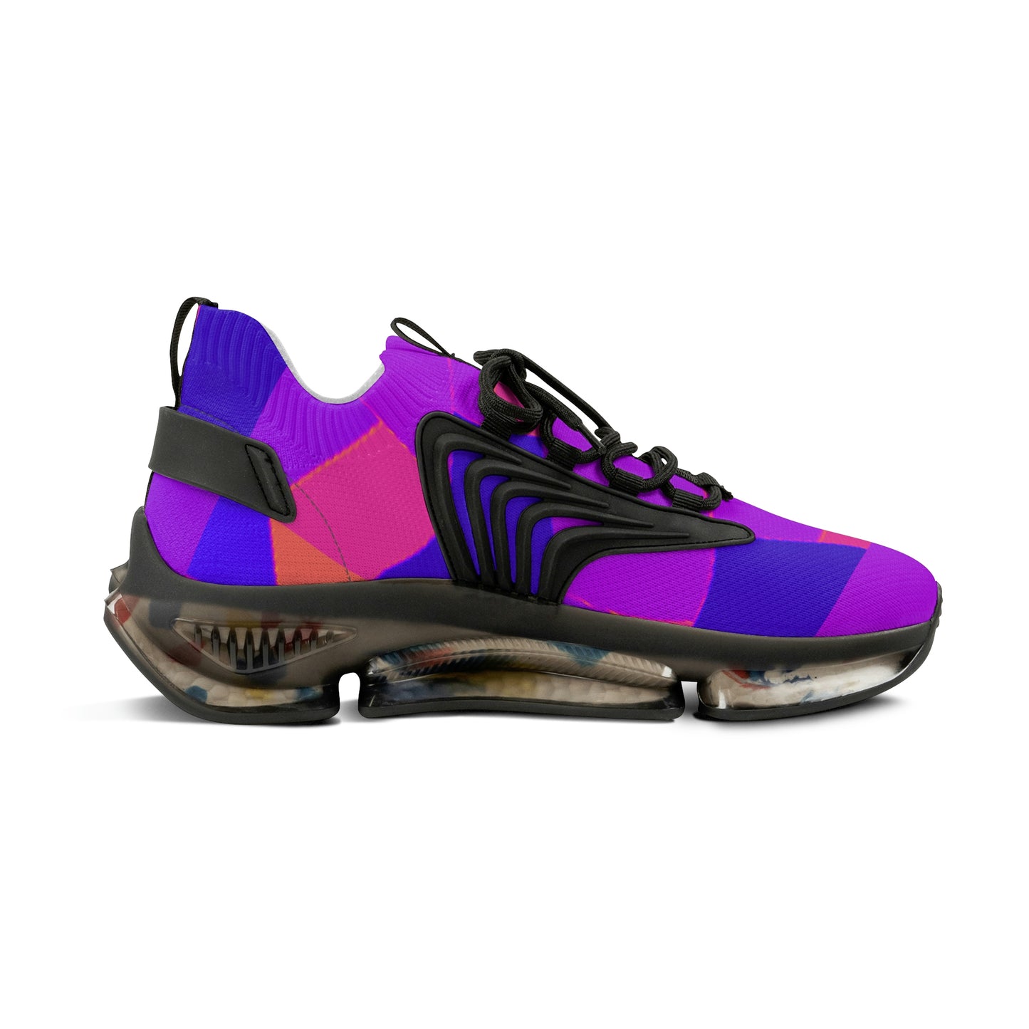 Purple Men's Mesh Sneakers