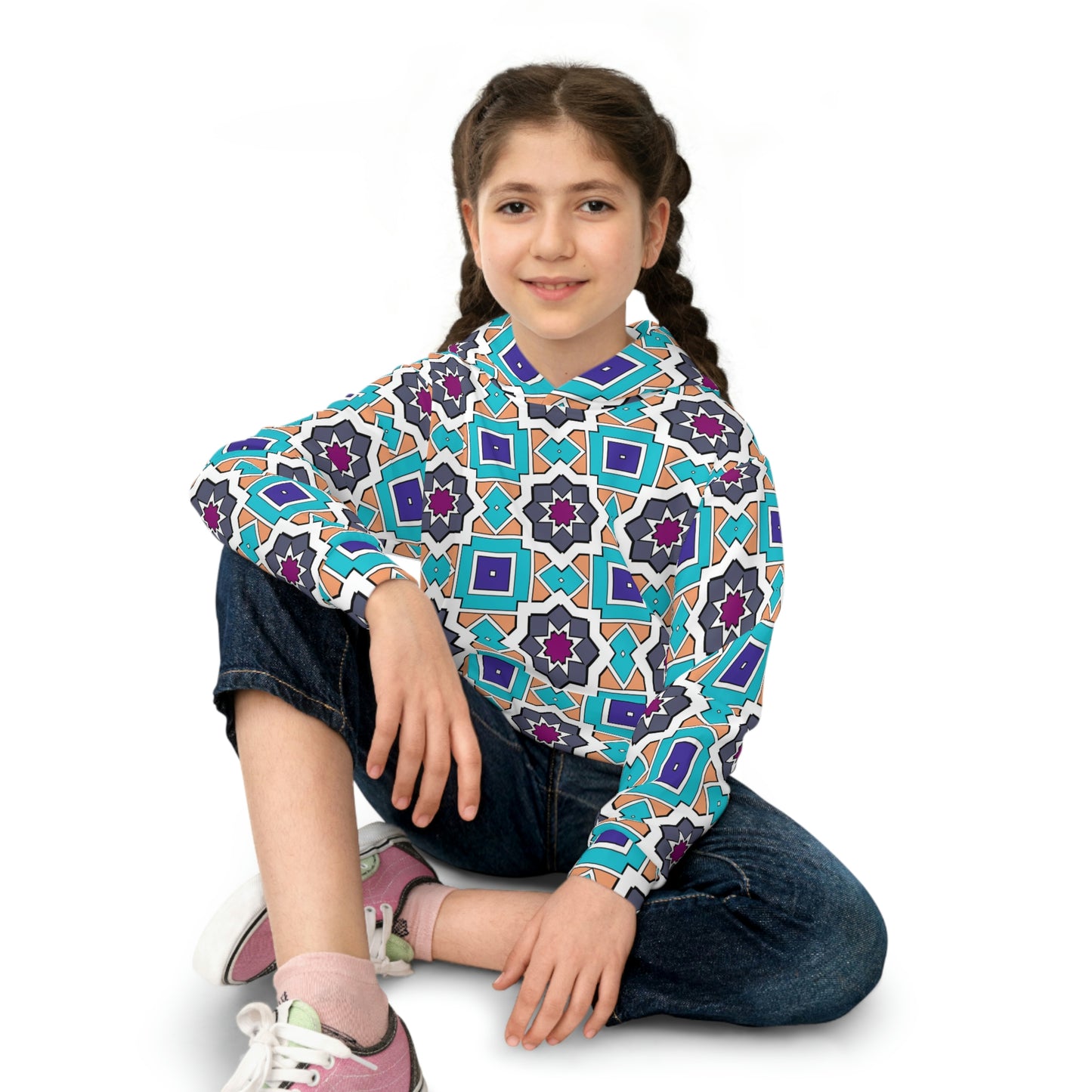 Light Blue Mix Children's Hoodie