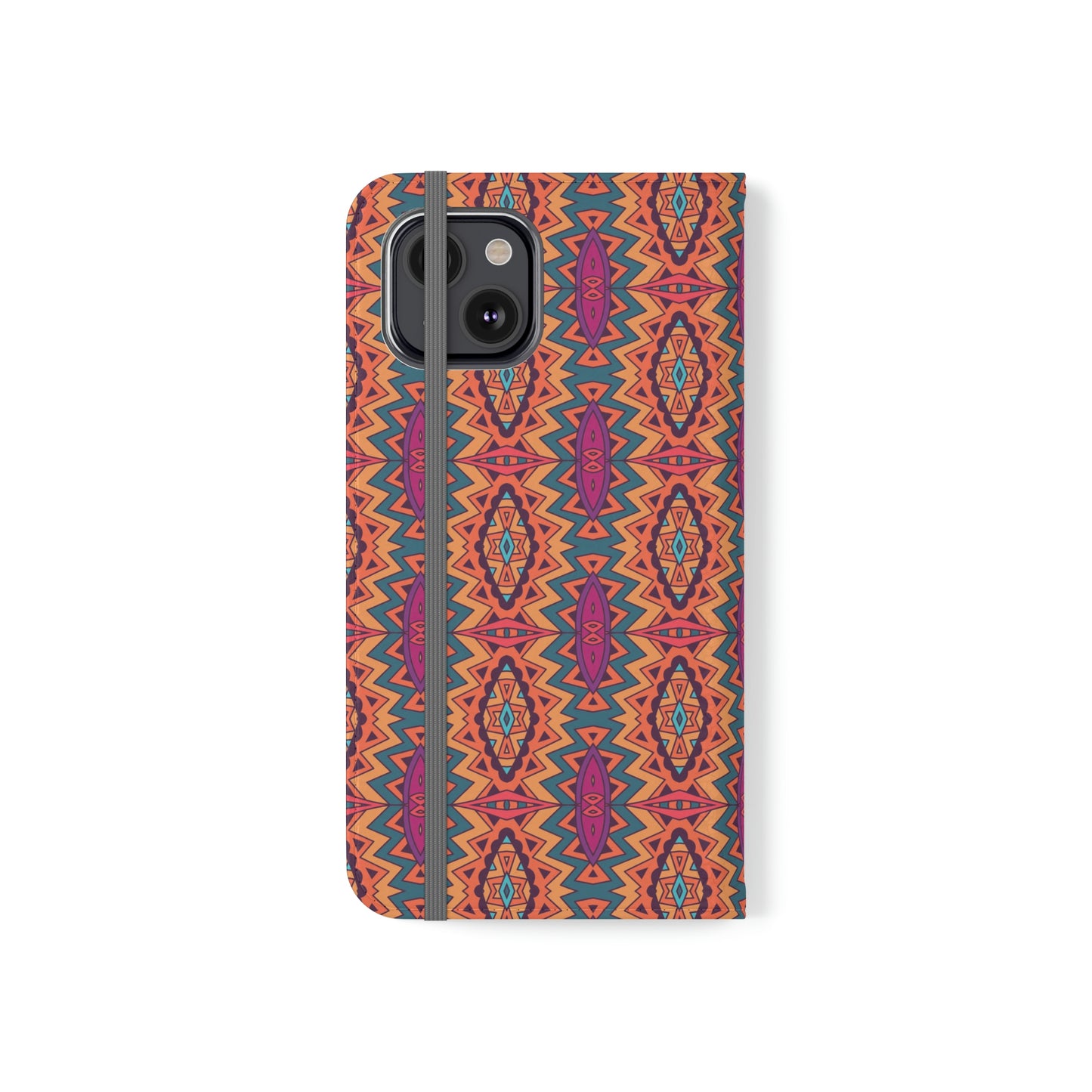 Orange Mandala Flip Cases