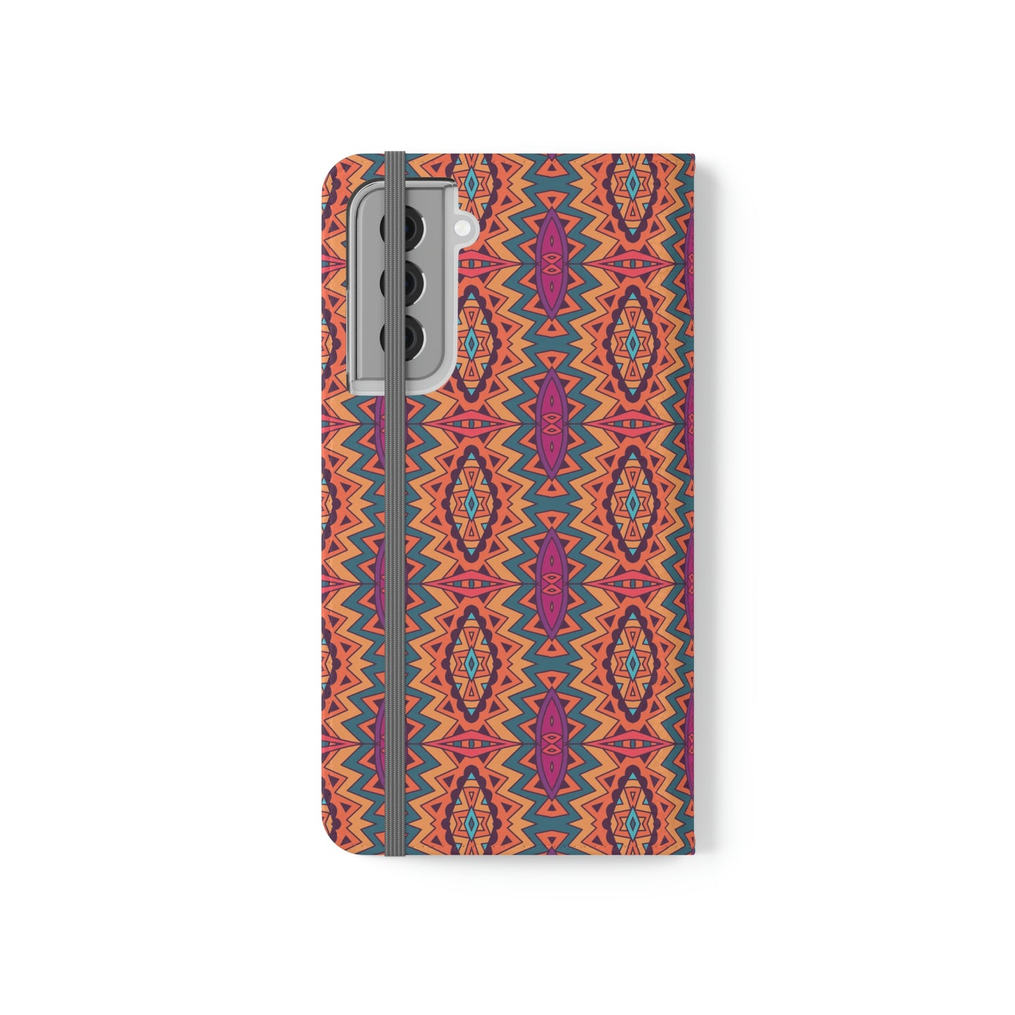 Orange Mandala Flip Cases