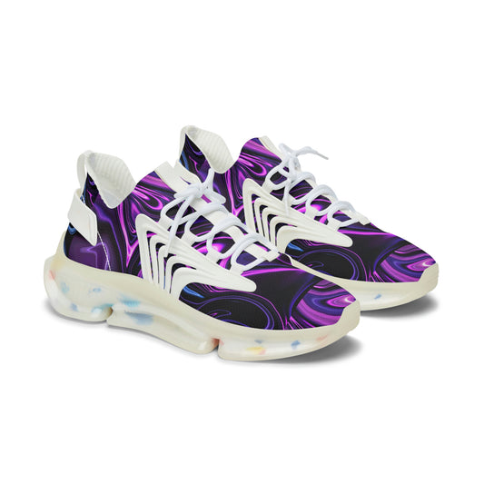 Marble Purple Women's Mesh Sneakers