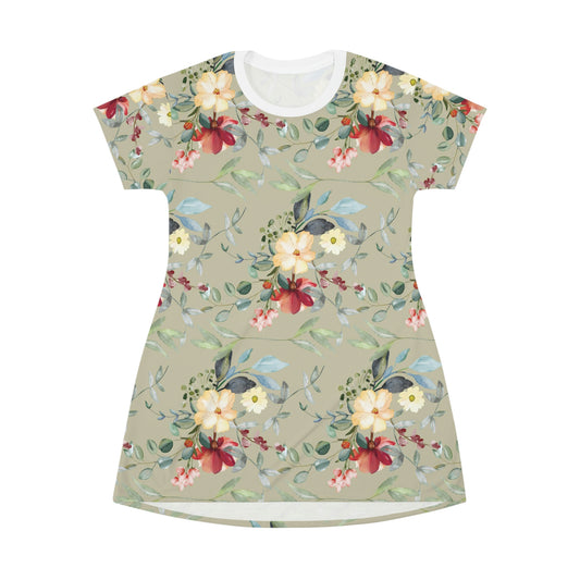 Flower T-Shirt Dress