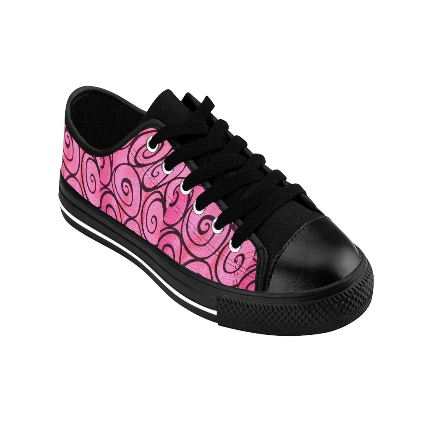 Pink Swirly Women's Sneakers