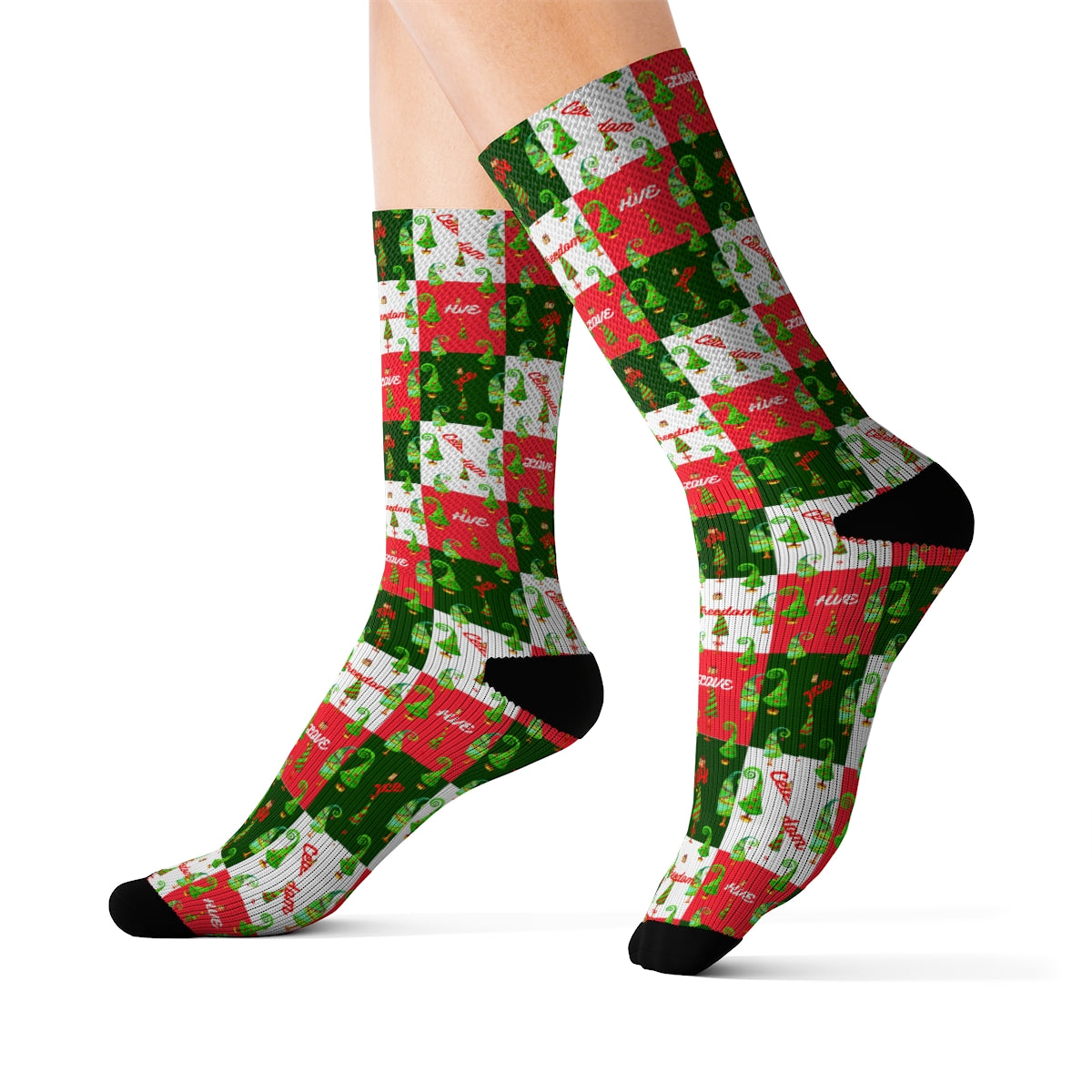 Sublimation Socks xmas red