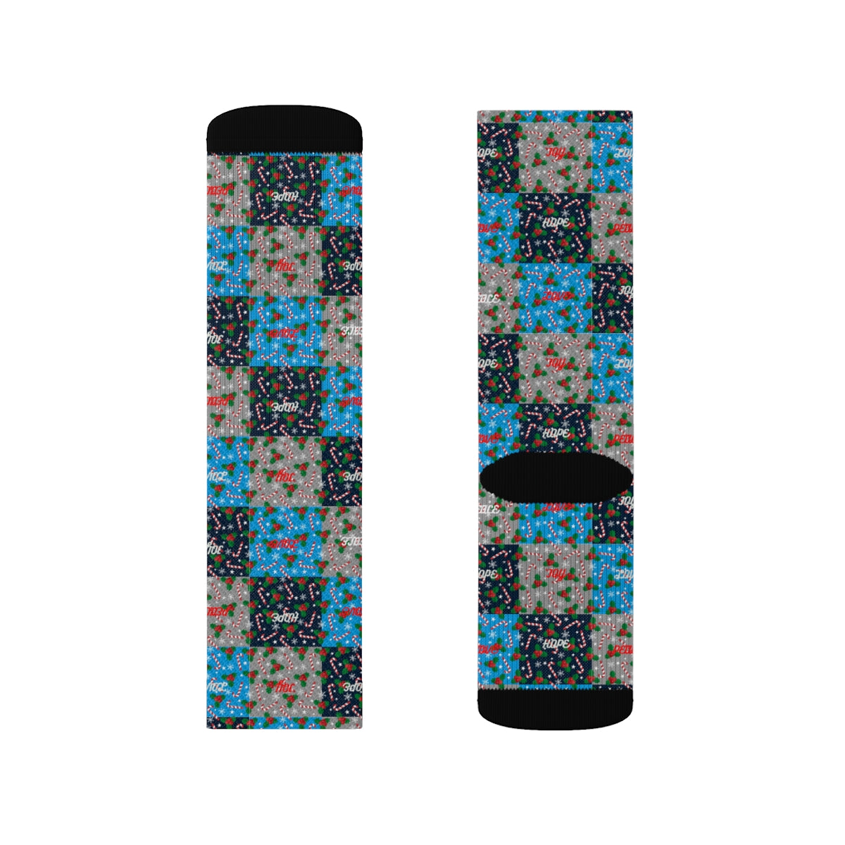 Sublimation Socks xmas blue