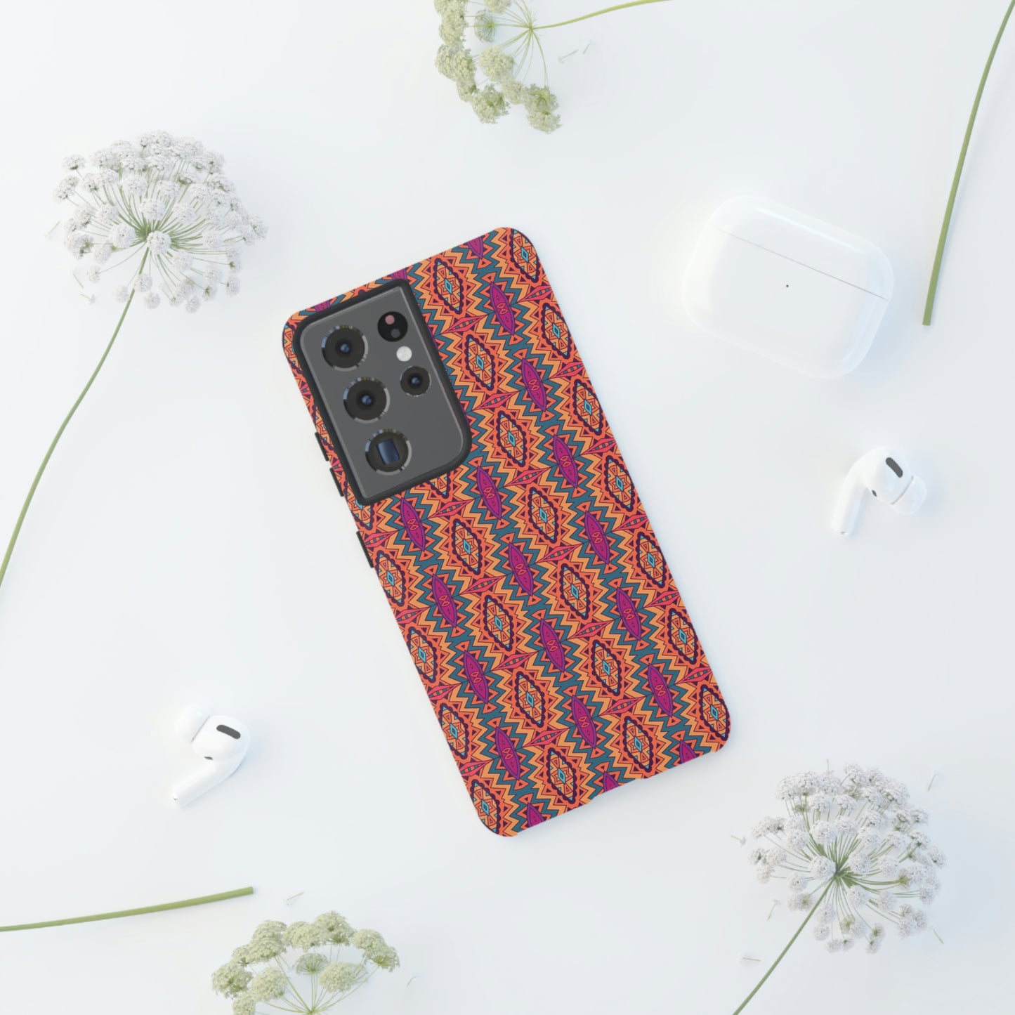 Mandala Orange Tough Cases