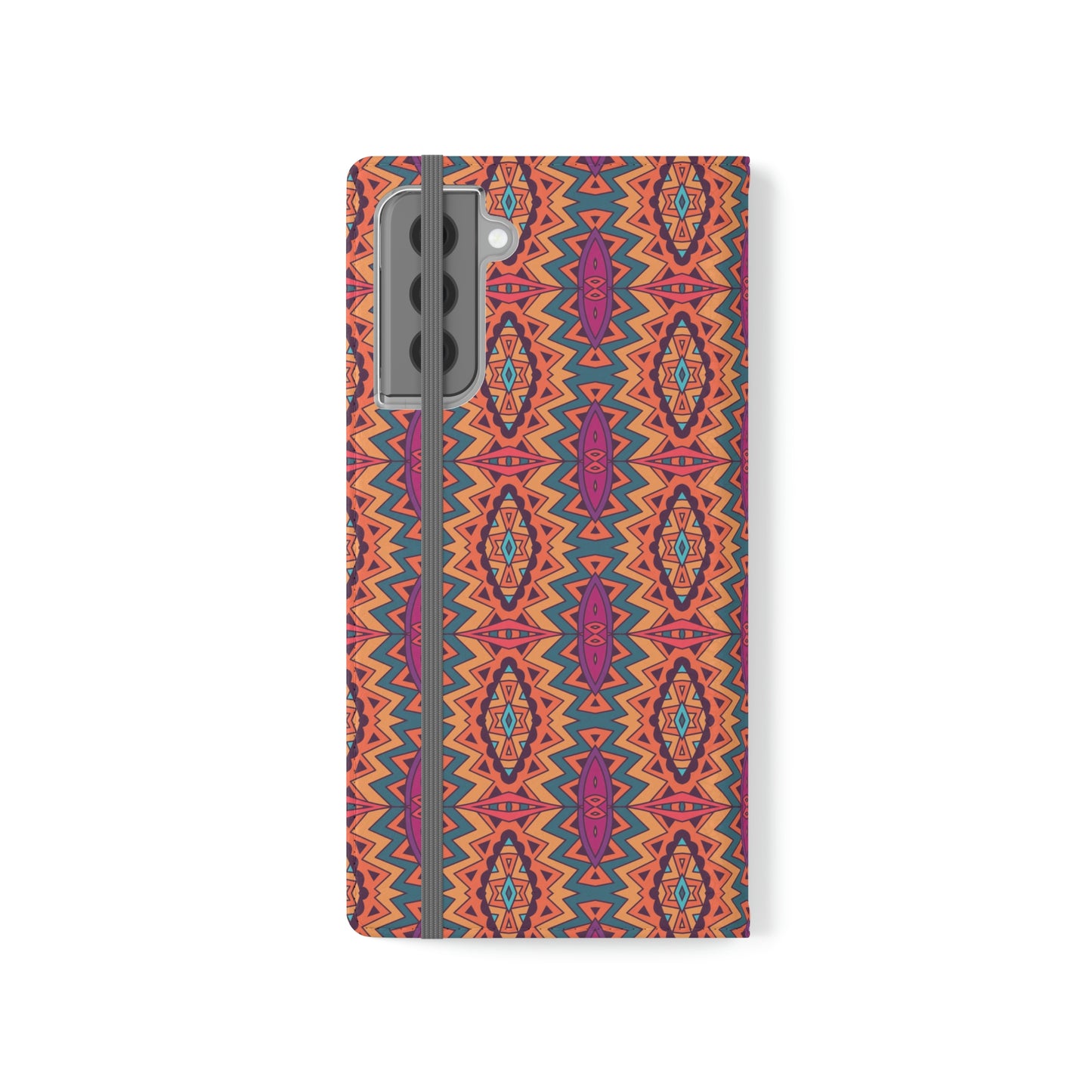 Orange Mandala Flip Cases