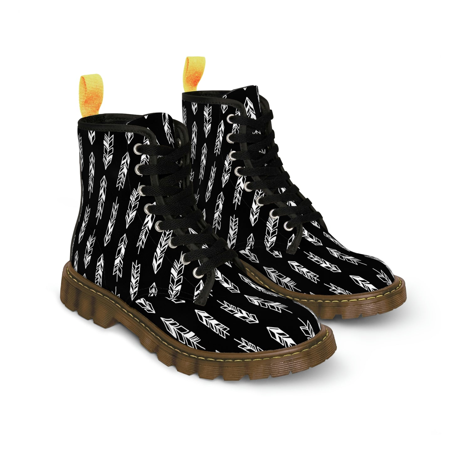 Black Men's Canvas Boots