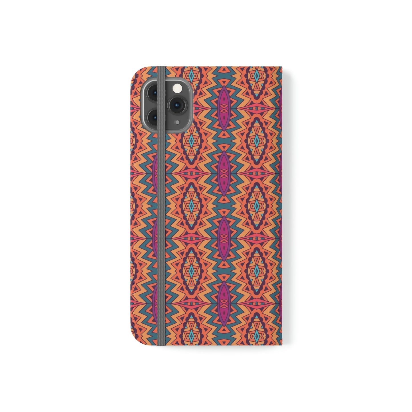 Orange Mandala Flip Cases