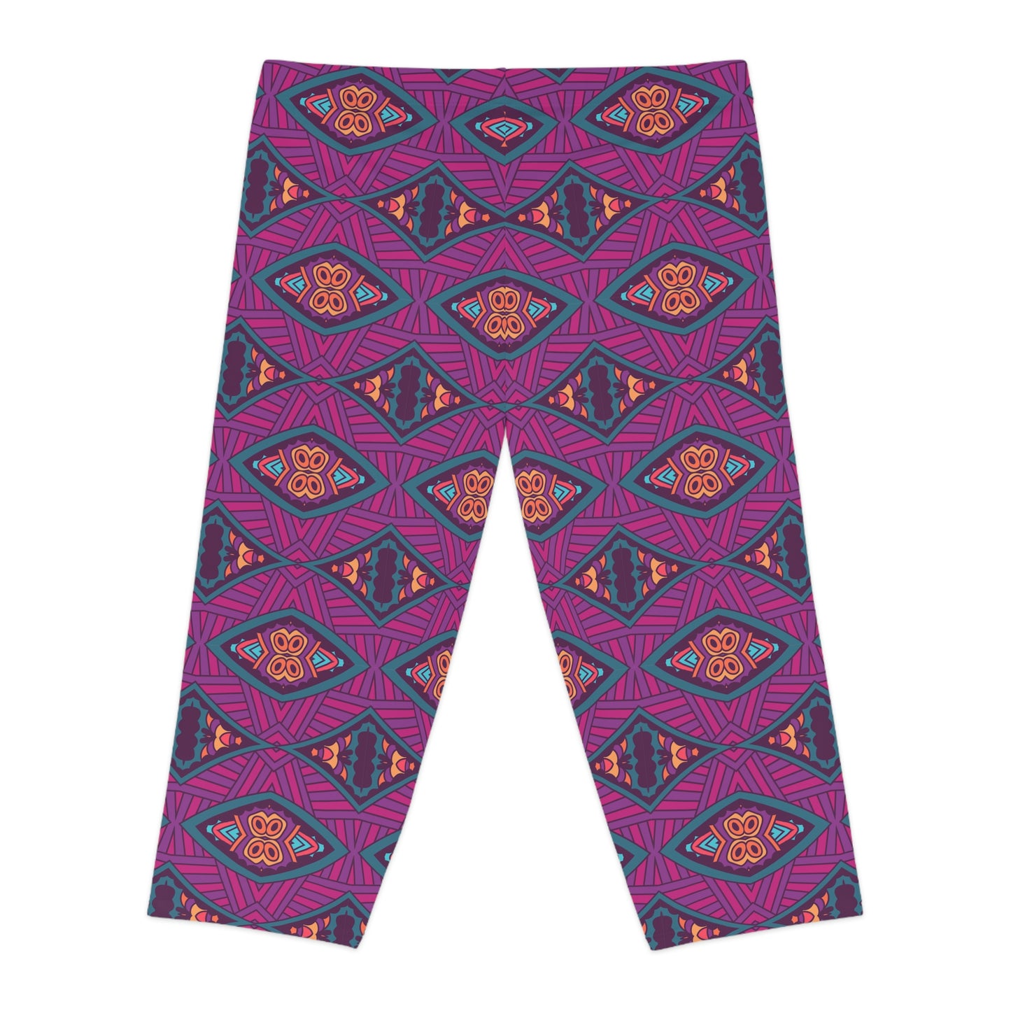 Mandala Purple Women's Capri Leggings