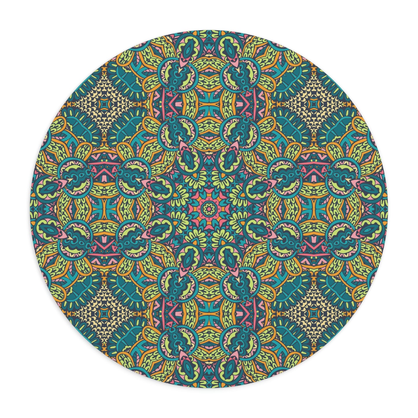 Green Mandala Mouse Pad