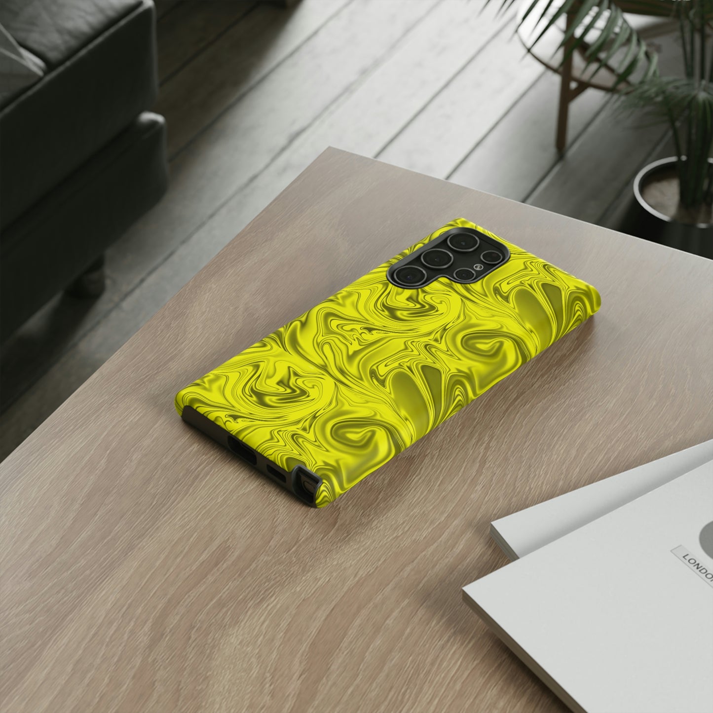 Marble Yellow Tough Cases