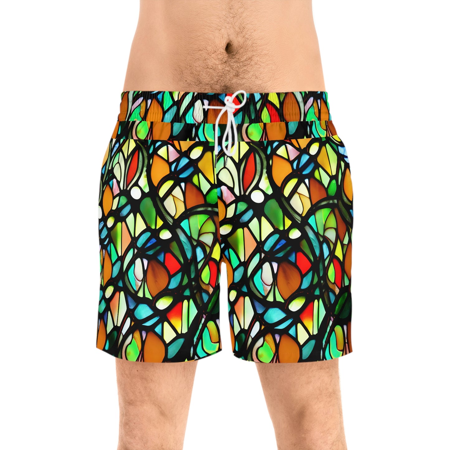 Mosaic Men's Mid-Length Swim Shorts