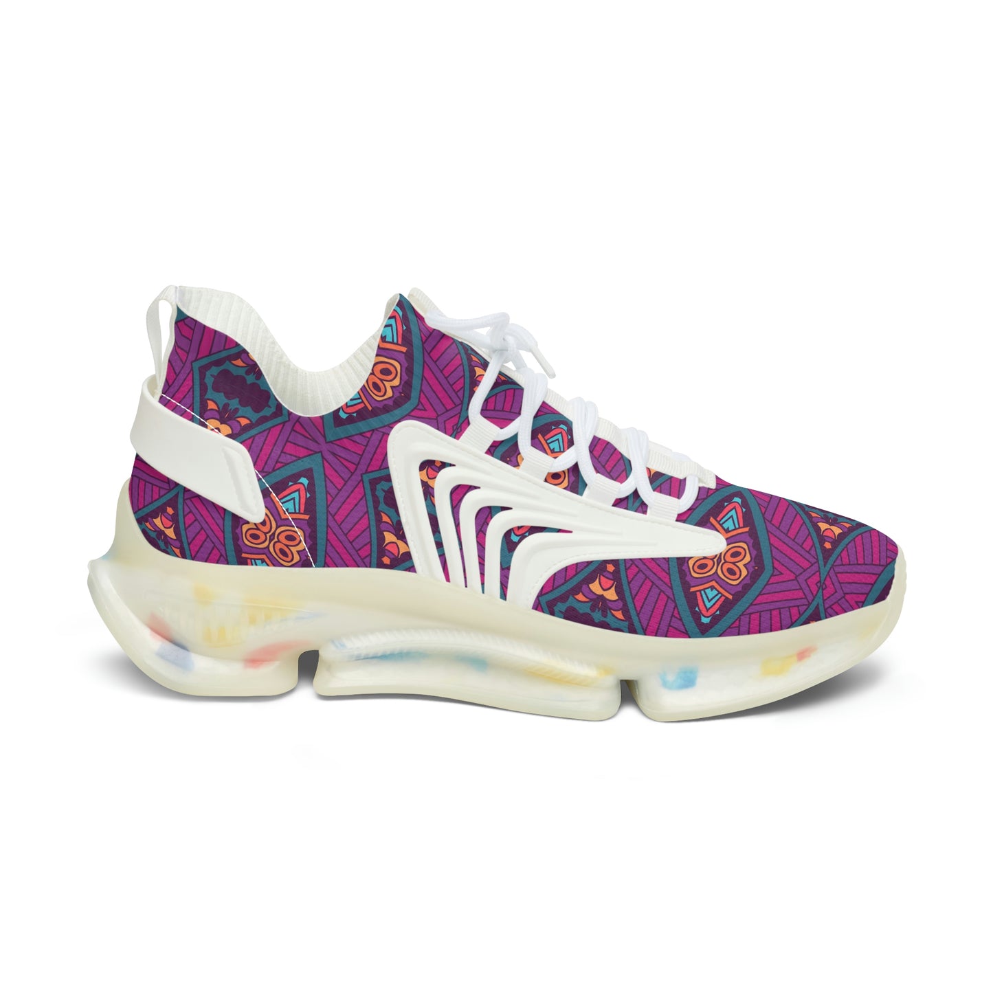 Mandala Purple Women's Mesh Sneakers