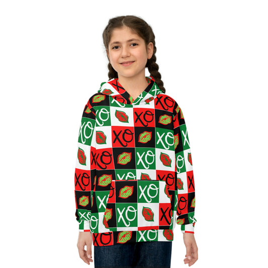 Hugs and Kisses xmas Children's Hoodie