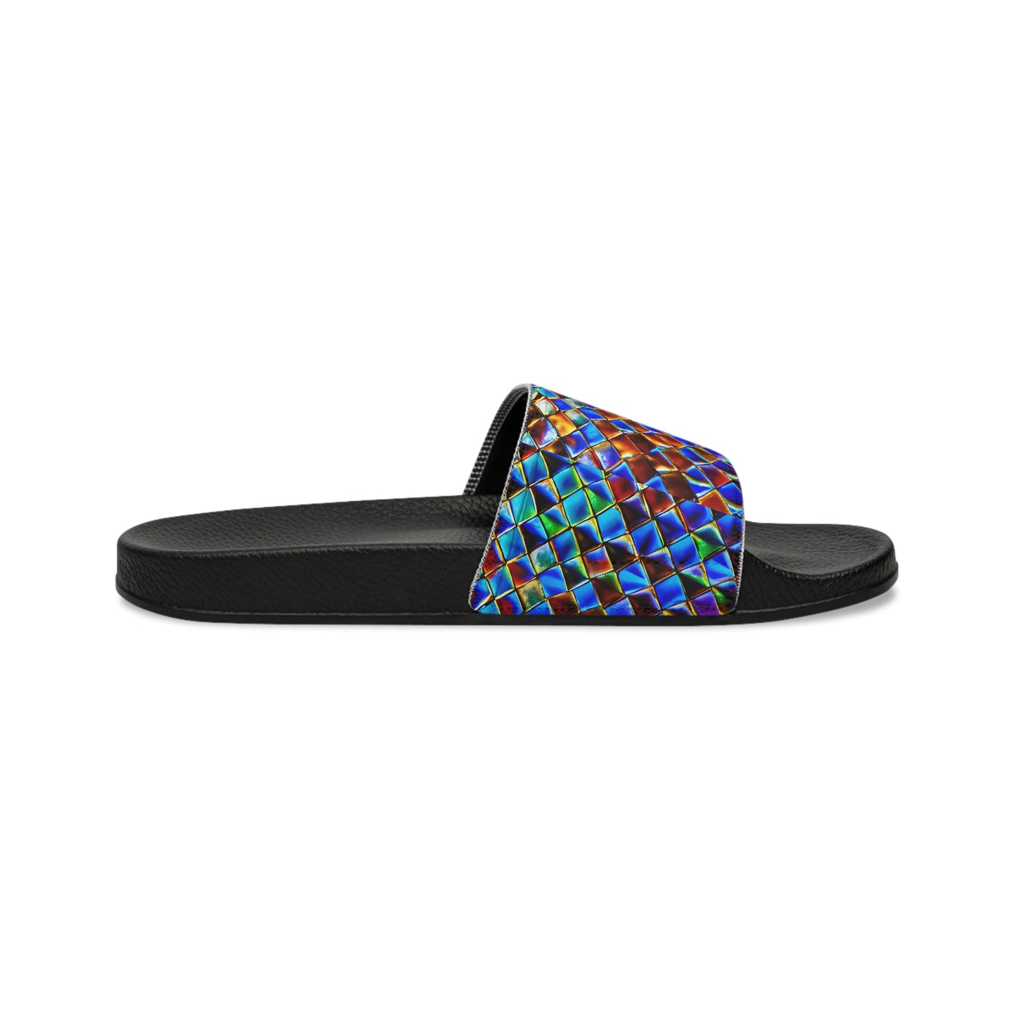 Mosaic Blue Women's Slide Sandals