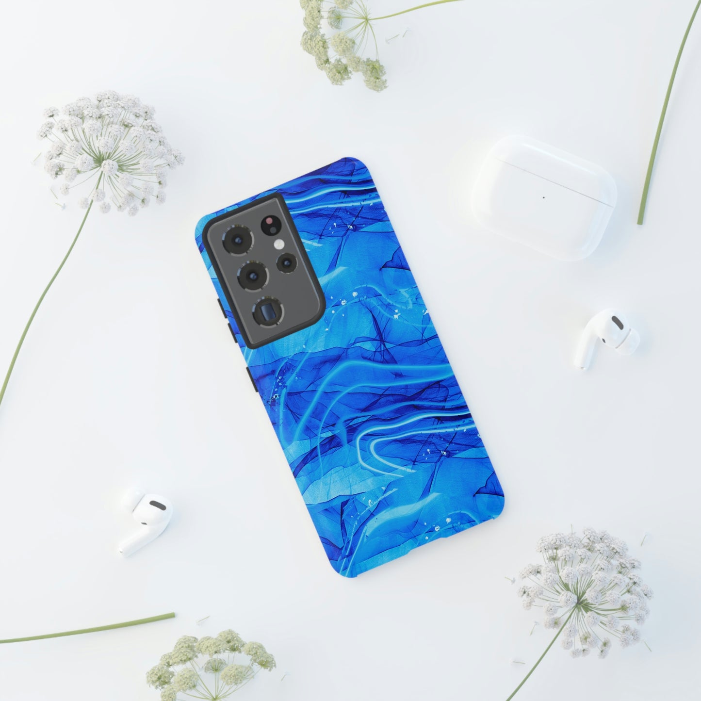 Marble Blue Tough Cases