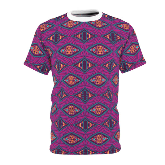 Mandala Purple Unisex Cut & Sew Tee