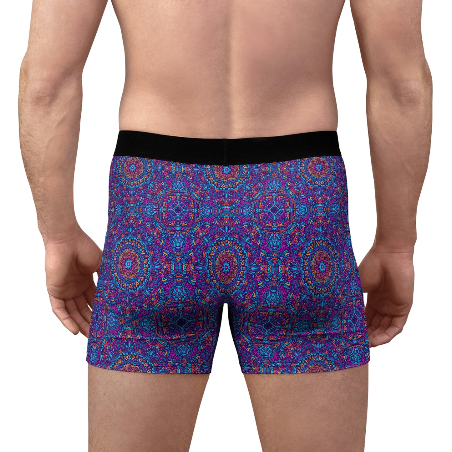 Blue Mandala Men's Boxer Briefs