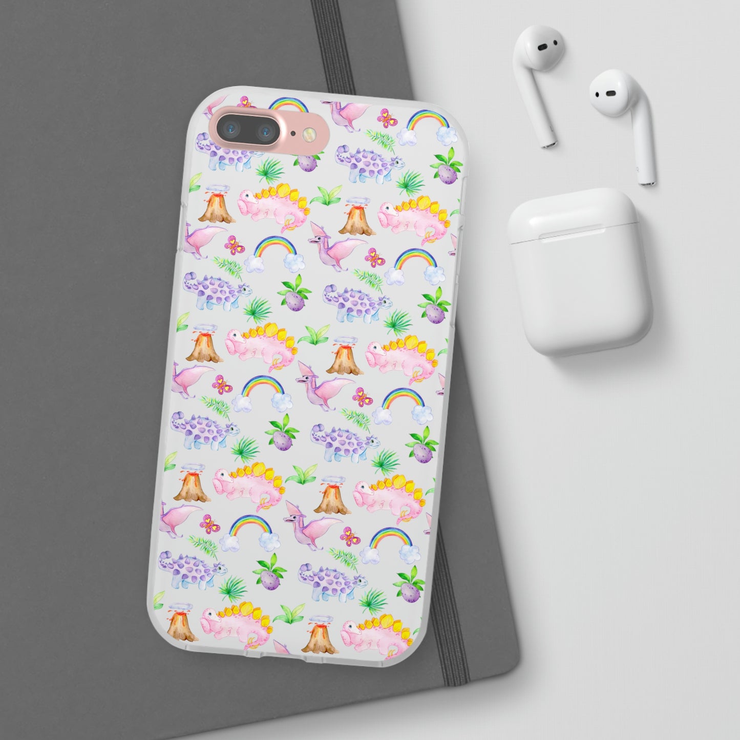 Pink Dinosaur Flexi Cases