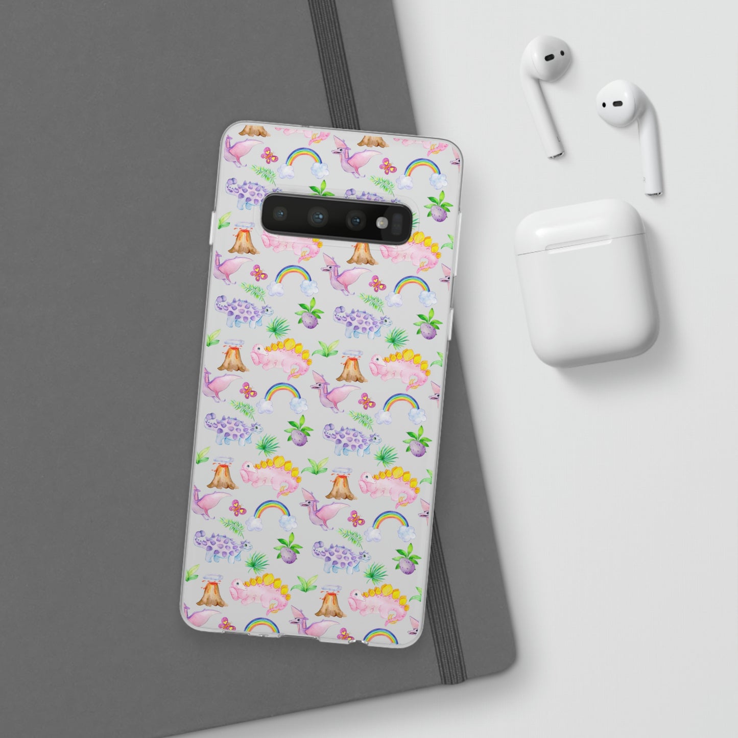 Pink Dinosaur Flexi Cases