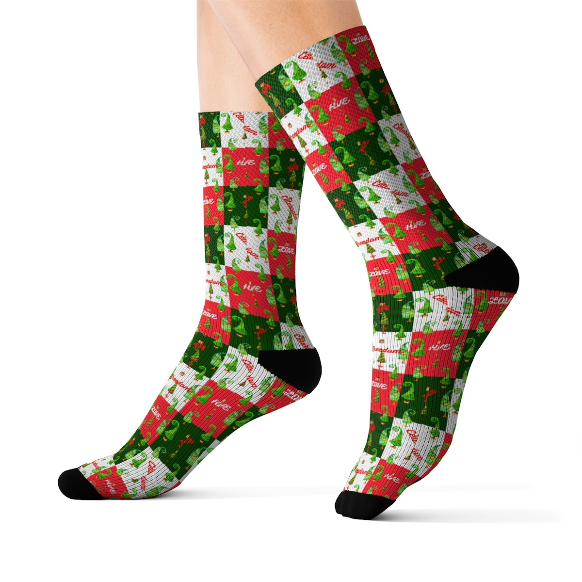 Sublimation Socks xmas red