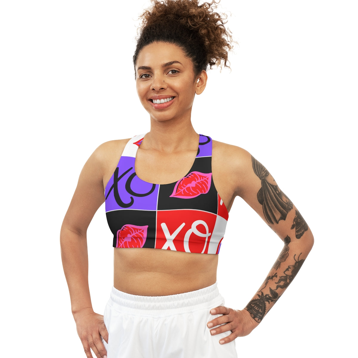 Hugs and Kisses Seamless Sports Bra