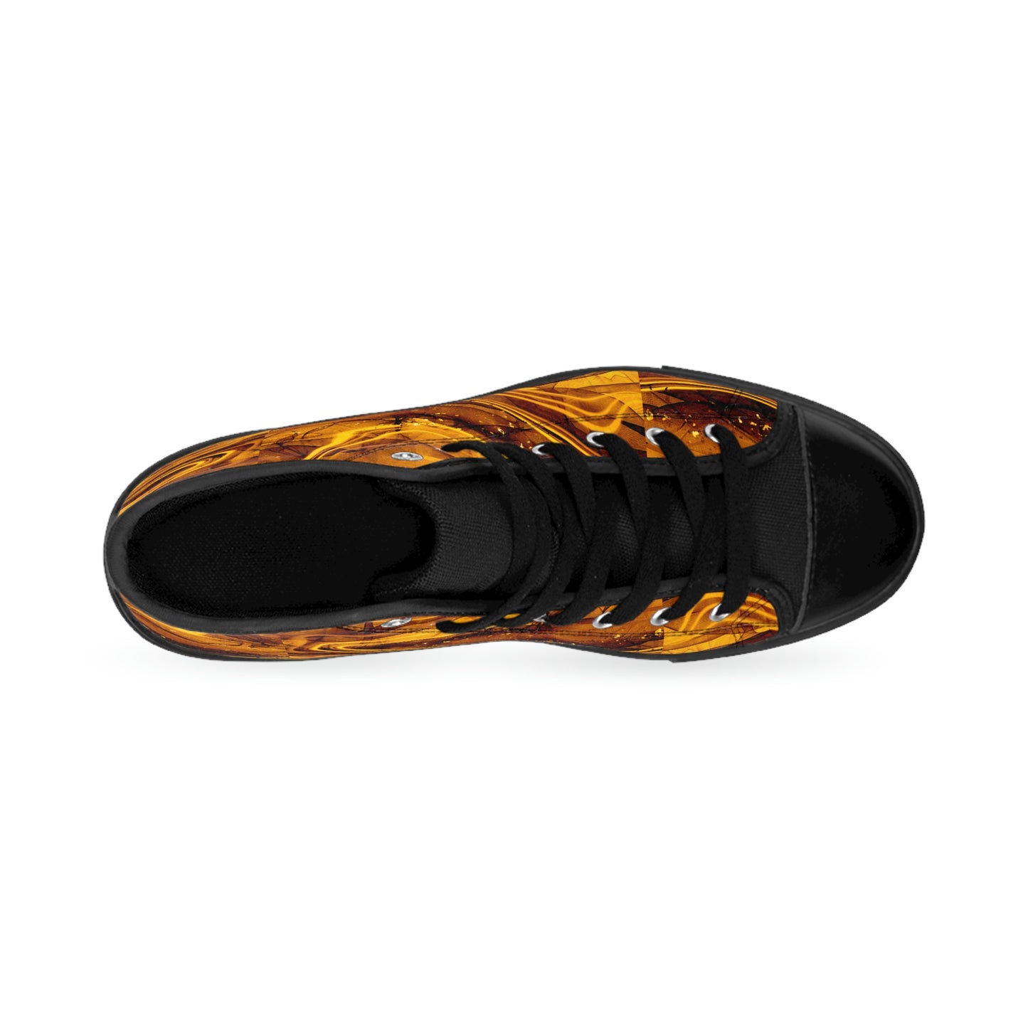 Marble Brown Women's Classic Sneakers