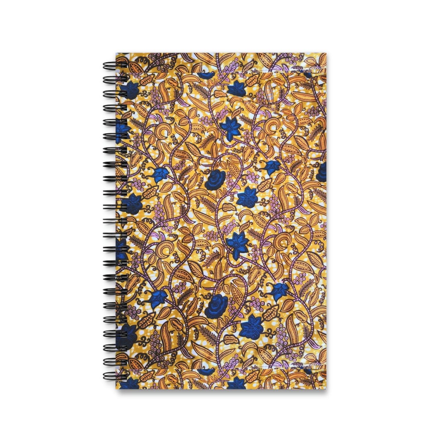 Yellow African Spiral Journal