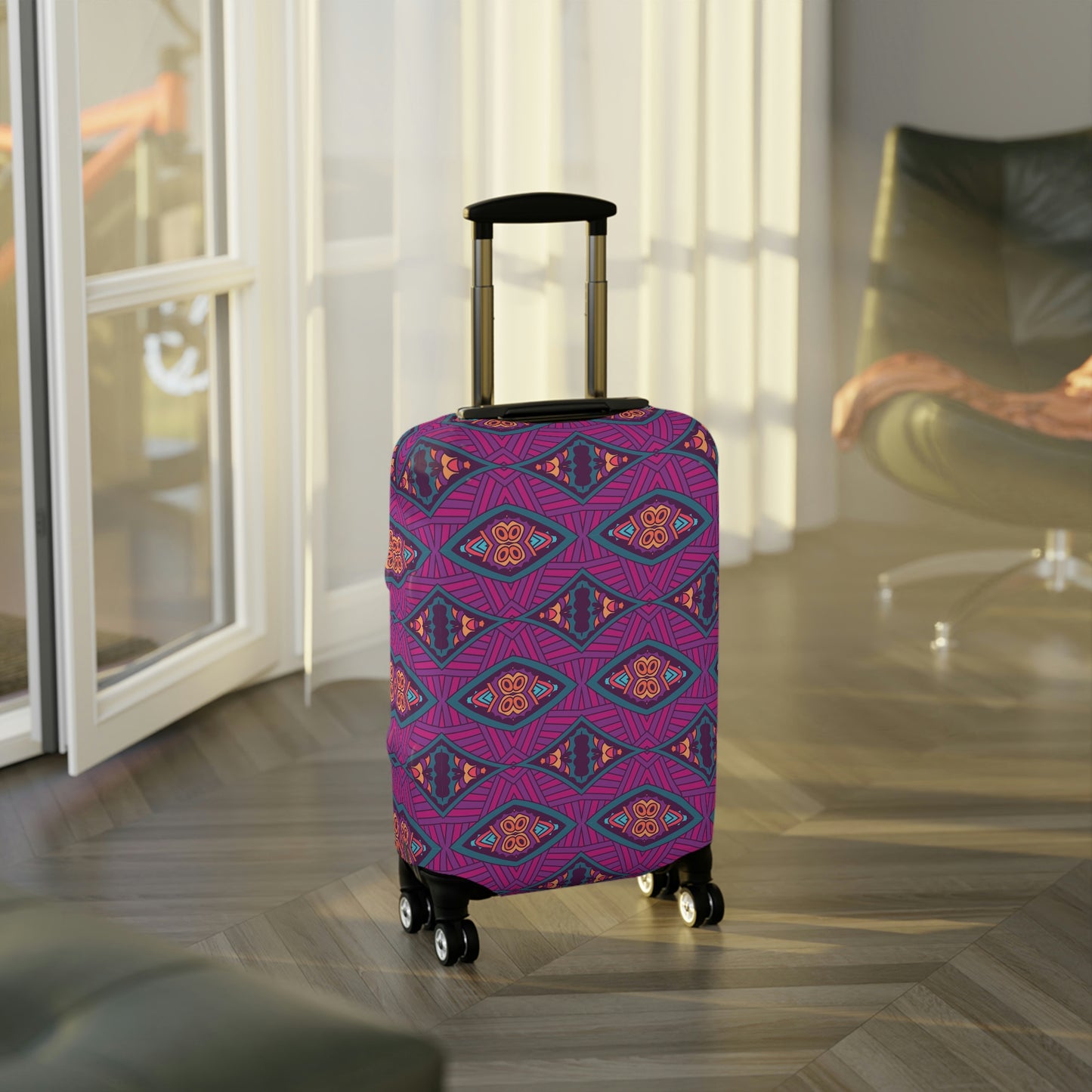 Purple Mandala Luggage Cover