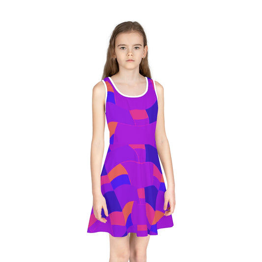 Purple Girls' Sleeveless Sundress